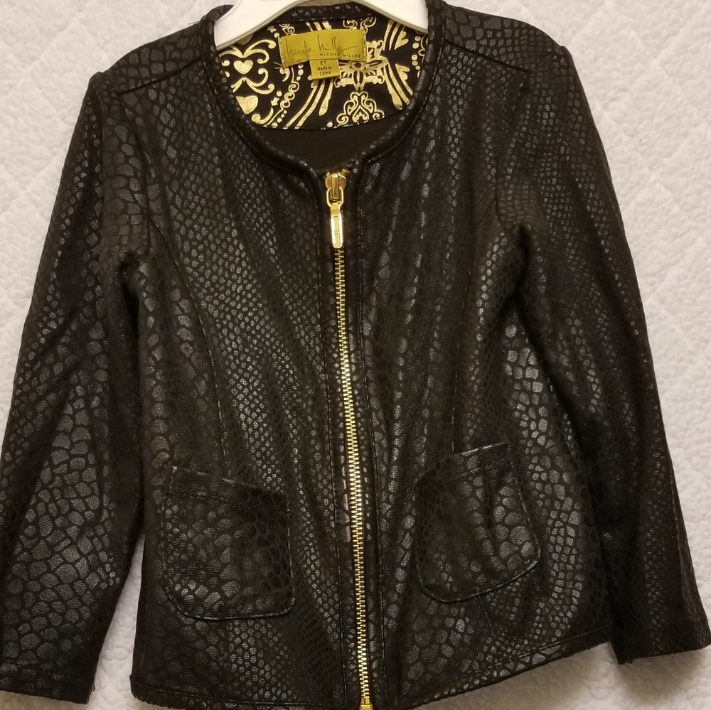 Nicole Miller Faux leather Kid's Jacket (Size 2T)